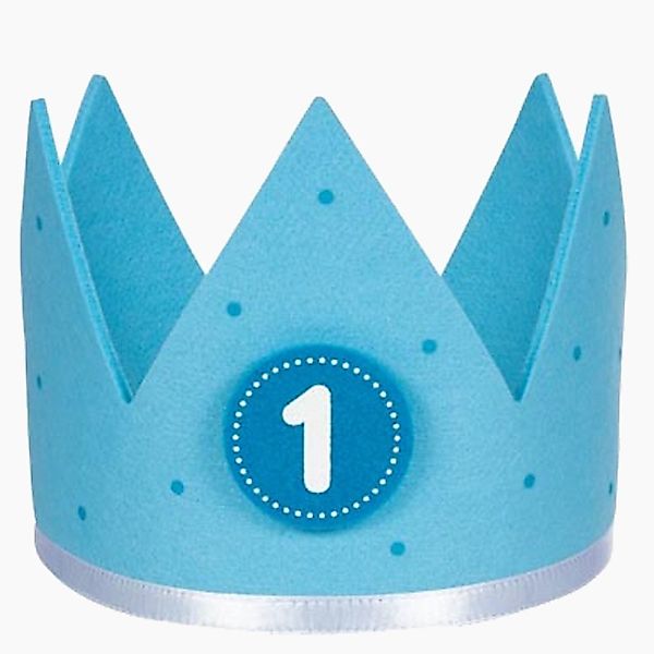goki Geburtstagskerze Geburtstagskrone blau (packung, 7-tlg), günstig online kaufen