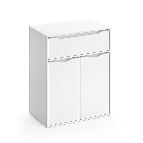 Vicco Badschrank Ruben Weiß 80 x 102 cm günstig online kaufen