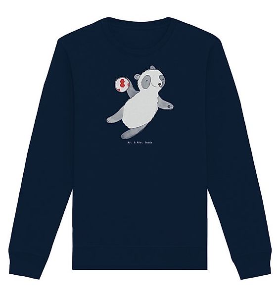 Mr. & Mrs. Panda Longpullover Panda Handball spielen Größe L - French Navy günstig online kaufen