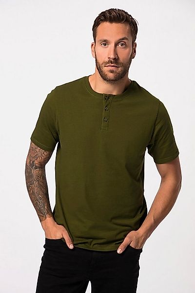 JP1880 T-Shirt JP1880 Henley Basic Knopfleiste Halbarm bis 7 XL günstig online kaufen