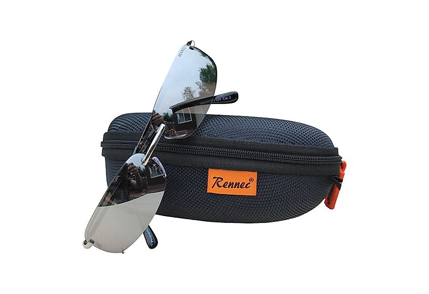 Rennec Sonnenbrille (Schmale Metall Sonnenbrille Rechteckig Getönt oder Ver günstig online kaufen
