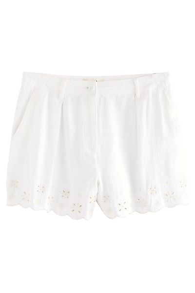 Next Shorts Shorts mit Leinenanteil, Stickerei günstig online kaufen