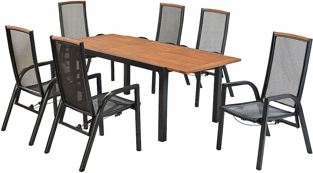 MERXX Garten-Essgruppe ""Tilos"", (Set, 7 tlg., Rückenabschluss und Armlehn günstig online kaufen