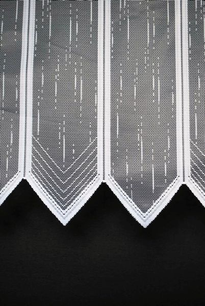 Gardinen Kranzusch Scheibengardine längs gestrichelt, Stangendurchzug, günstig online kaufen