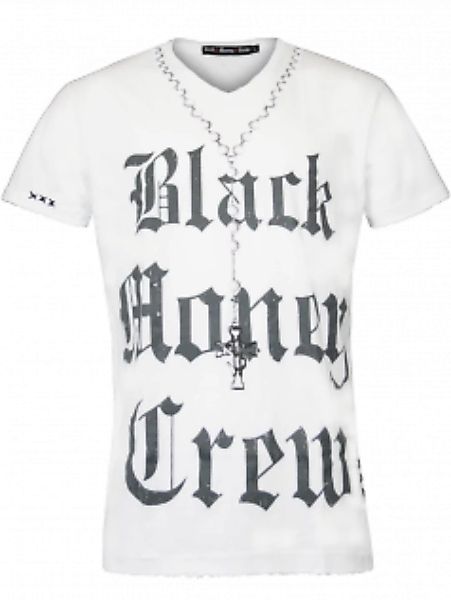 Black Money Crew Herren Shirt Rich Love (M) (wei) günstig online kaufen