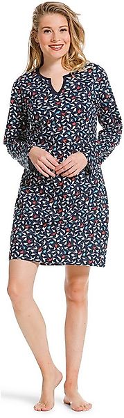 Pastunette Nachthemd Modisches Damen Schlafshirt mit langem Arm (1-tlg) Bau günstig online kaufen