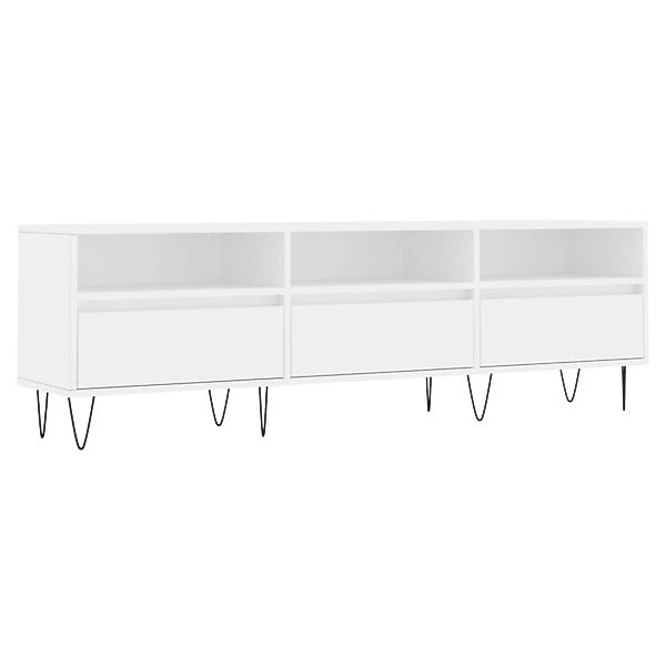vidaXL TV-Schrank Weiß 150x30x44,5 cm Holzwerkstoff 831276 günstig online kaufen