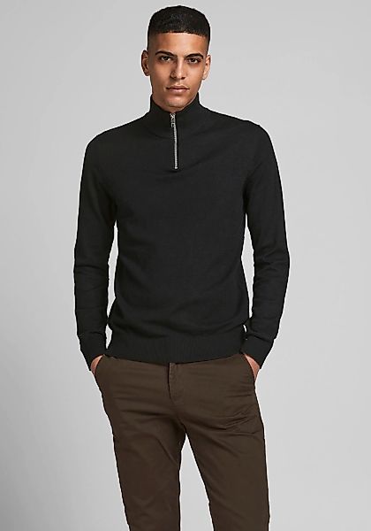 Jack & Jones Strickpullover "EMIL KNIT HALF ZIP" mit kurzem Reißverschluss günstig online kaufen