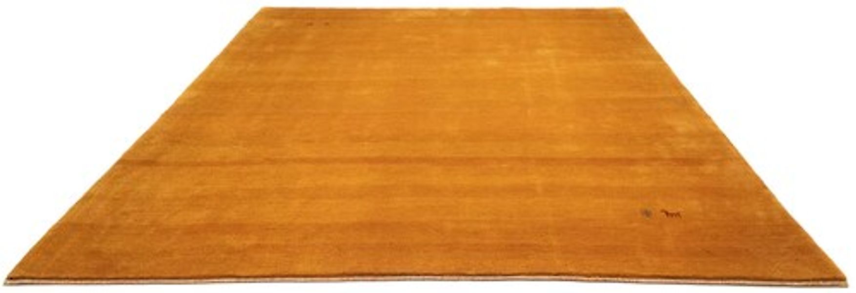 morgenland Wollteppich »Gabbeh Teppich handgeknüpft gelb«, rechteckig, hand günstig online kaufen