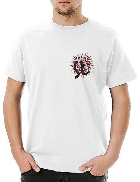 Urban Backwoods Print-Shirt Snake Tattoo II Herren T-Shirt Yin Yang Oldscho günstig online kaufen