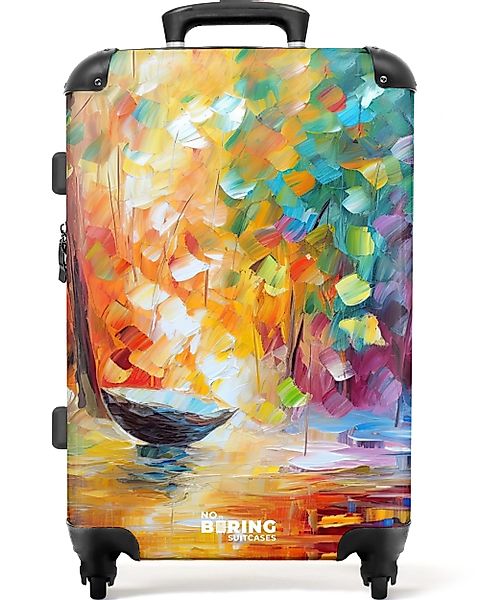 NoBoringSuitcases.com© Hartschalen-Trolley mit leuchtende Räder - günstig online kaufen
