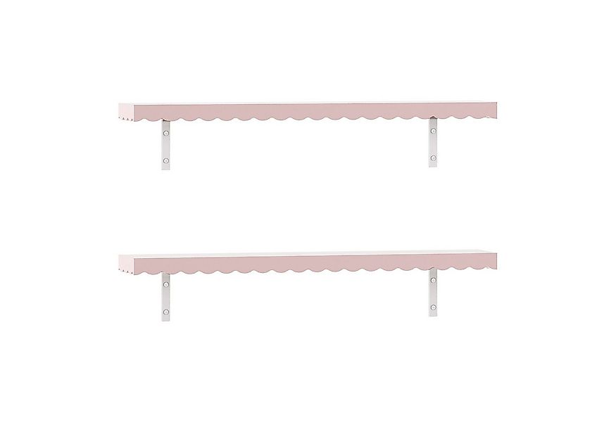 en.casa Kinderregal, Set 2-tlg., »Vestnes« Wellendesign 80 x 17 x 4 cm Cott günstig online kaufen