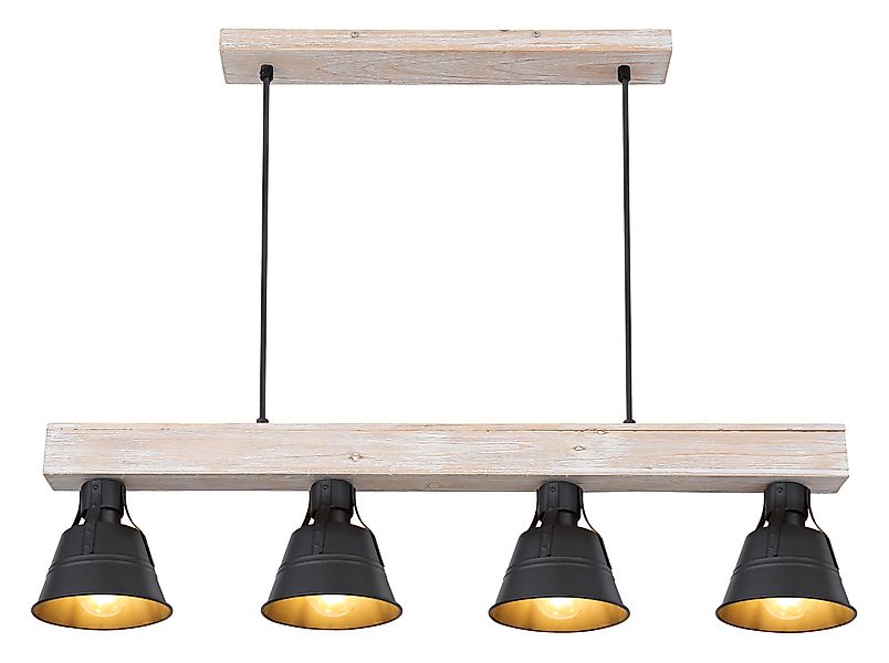 GLOBO LIGHTING Hängeleuchte »GÜNTHER« E27 1 Stk. Hängelampe Holz naturfarbe günstig online kaufen
