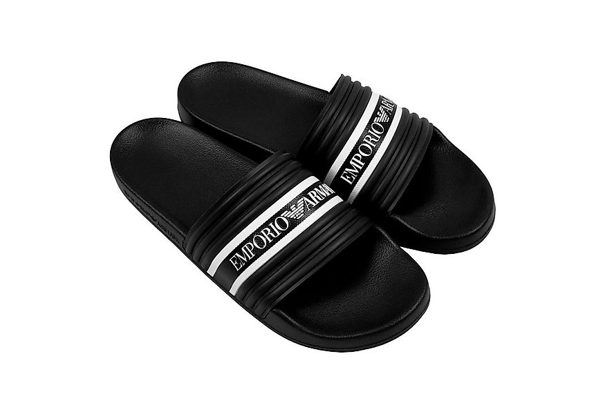 Emporio Armani Badeschuh Badepantolette mit Logoband günstig online kaufen