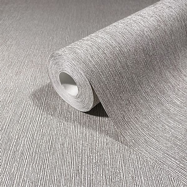 Marburg Vliestapete Uni Feine Linien Modern 10,05 m x 0,53 m Creme günstig online kaufen