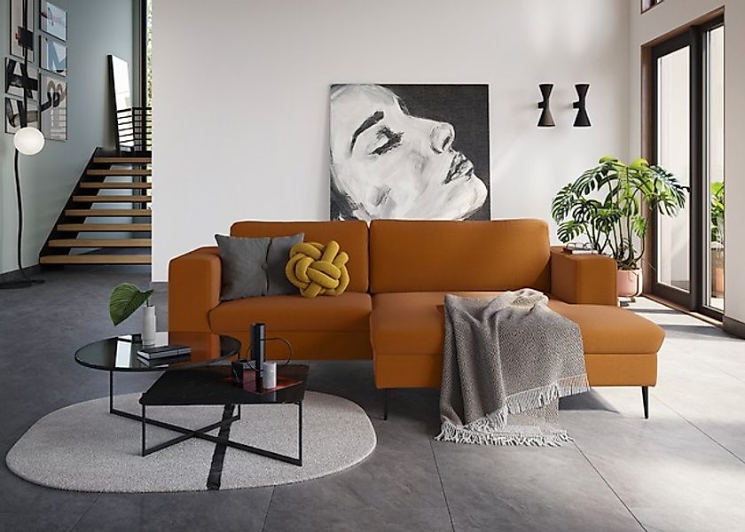 DOMO collection Ecksofa »Modica kompakt und elegant, Breite 244, L-Form« mo günstig online kaufen