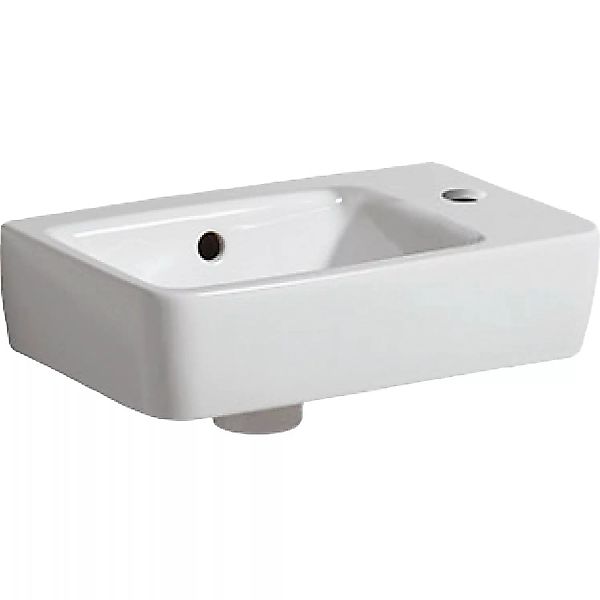 Geberit Handwaschbecken Renova Compact  40 cm Weiß mit Hahnloch günstig online kaufen