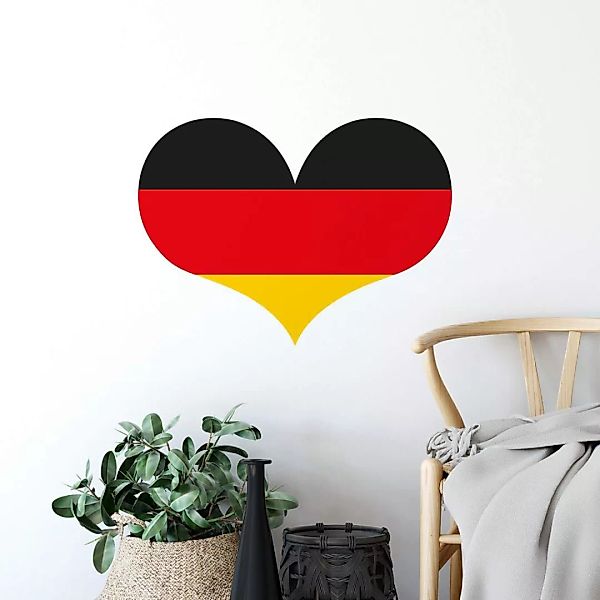 Wall-Art Wandtattoo "Fußball Deutschland Herz", (1 St.) günstig online kaufen