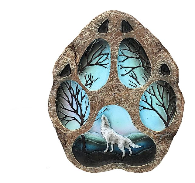 Figuren Shop GmbH Räucherstäbchen-Halter Räucherstäbchenhalter - Wolf Pfote günstig online kaufen