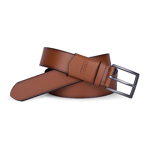 Eurex by Brax Elastischer Ledergürtel mit Stretch-Einsatz Farbe cognac Größ günstig online kaufen
