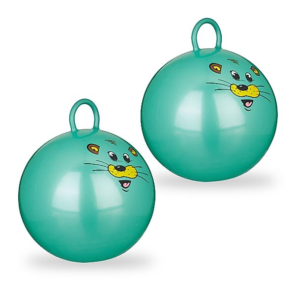 relaxdays Hüpfspielzeug 2 x Hüpfball Kinder günstig online kaufen