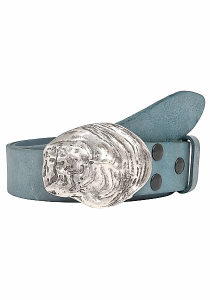 Rettungsring Gürtel Ledergürtel, mit austauschbarer Schließe "Auster Musche günstig online kaufen