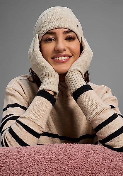 Laura Scott Strickmütze Set, inkl. Handschuhe, 2 Stk. günstig online kaufen