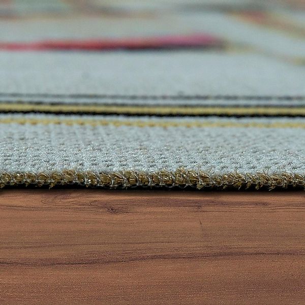 Paco Home Teppich »Artigo 406«, rechteckig, 4 mm Höhe, Kurzflor, Patchwork günstig online kaufen