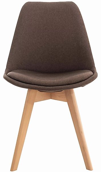 Stuhl Linares Stoff Braun günstig online kaufen
