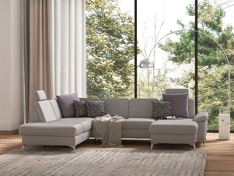 sit&more Wohnlandschaft "Padua U-Form" inklusive Sitztiefenverstellung, Arm günstig online kaufen