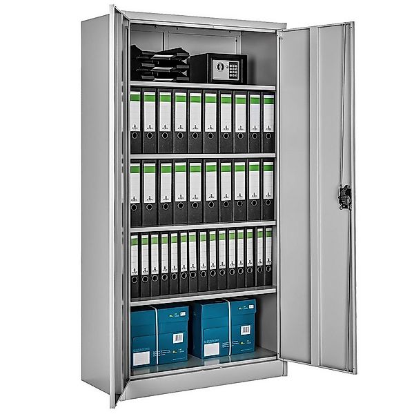 tectake Aktenschrank Büroschrank mit 5 Böden (Komplettset, 1-St., inkl. Sch günstig online kaufen