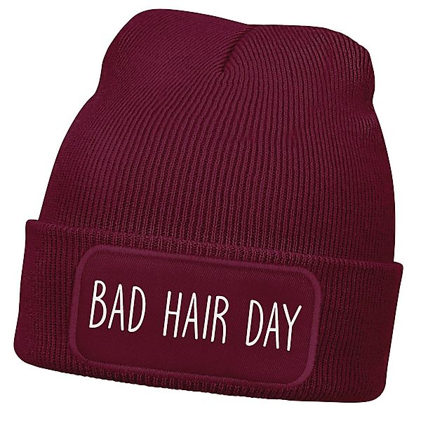MoonWorks Strickmütze Damen Beanie mit Patch günstig online kaufen