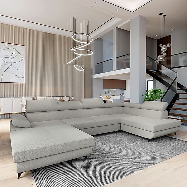 Masseno Ecksofa RUBANO mit Schlaffunktion U-Form, günstig online kaufen