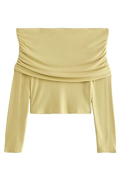 Next Carmenshirt Weiches, geripptes Bardot-Oberteil (1-tlg) günstig online kaufen