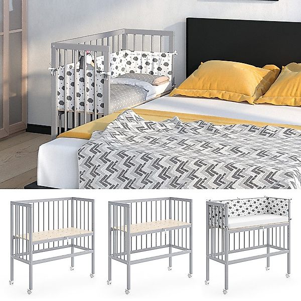 VitaliSpa® Beistellbett Sophie, Grau, 40 x günstig online kaufen
