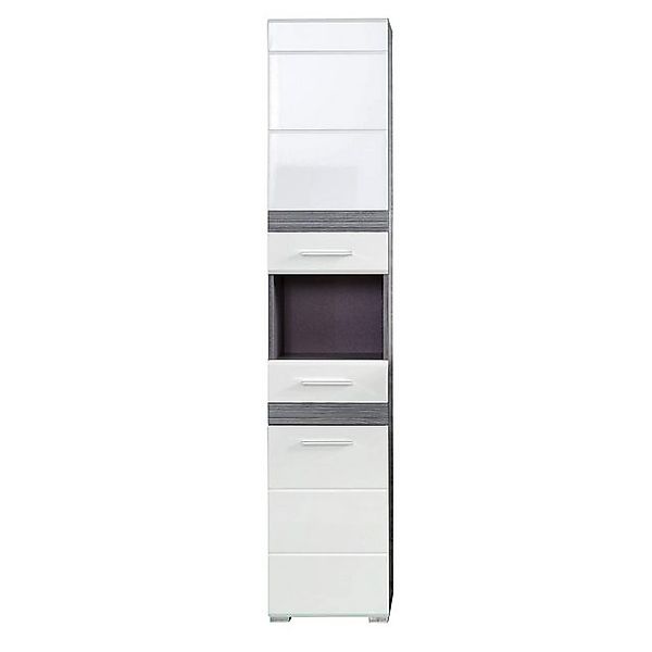 Newroom Hochschrank Shae Hochschrank Sardegna Rauchsilber Modern Badezimmer günstig online kaufen