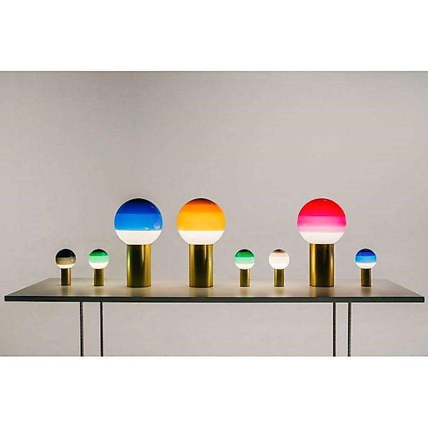 MARSET Akku-Tischlampe Dipping Light, grün/messing günstig online kaufen