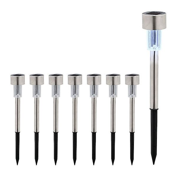 relaxdays LED Solarleuchte Solarlampen Set, 8er Pack günstig online kaufen
