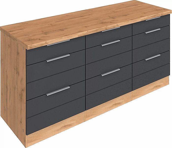 KOCHSTATION Unterschrank "KS-Luhe", 180 cm breit, für viel Stauraum, MDF-Fr günstig online kaufen