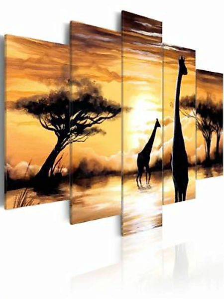 artgeist Wandbild Wild Africa mehrfarbig Gr. 200 x 100 günstig online kaufen