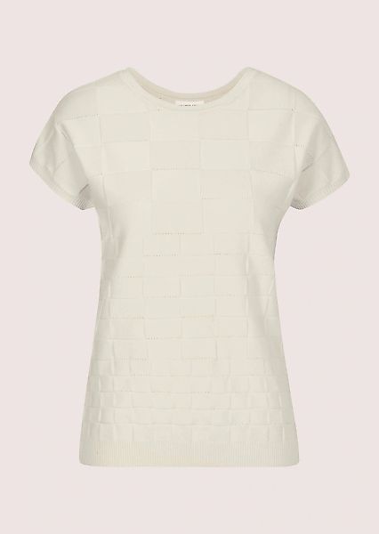 MADELEINE Longpullover "Stricktop Strukturpullover mit grafischem Muster" S günstig online kaufen