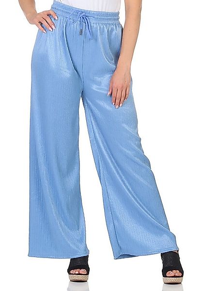 simaranda Marlene-Hose Damen Schlaghose 5020 L-Xl Hellblau mit elastischem günstig online kaufen