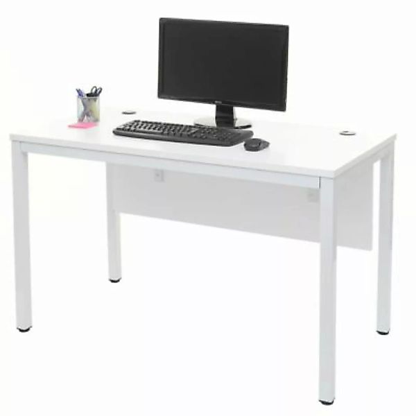 HWC Mendler Schreibtisch weiß günstig online kaufen