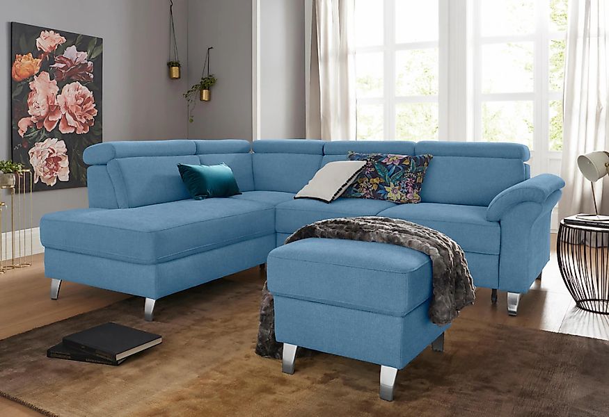 sit&more Ecksofa, inklusive Kopfteilverstellung, wahlweise mit Bettfunktion günstig online kaufen