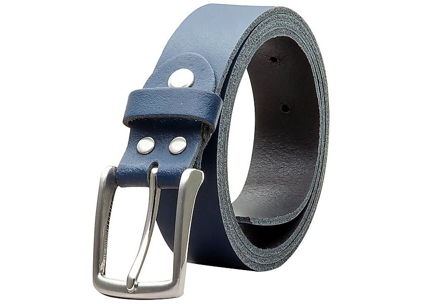 COLOGNEBELT Ledergürtel OM311-SL-Dunkelblau MADE IN GERMANY, Dunkelblau Kür günstig online kaufen