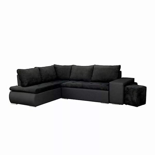 MOEBLO Ecksofa BELGRAD, Eckcouch mit Zwei Hocker Sofa Couch mit Ottomane L- günstig online kaufen
