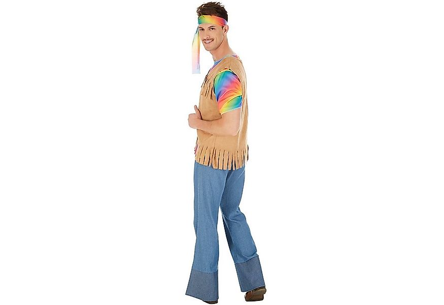 dressforfun Hippie-Kostüm Herrenkostüm Hippie Peace, Cooles, buntes Elastik günstig online kaufen