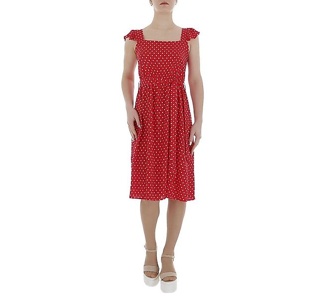 Ital-Design Sommerkleid Damen Freizeit (85941353) Rüschen Gepunktet Sommerk günstig online kaufen