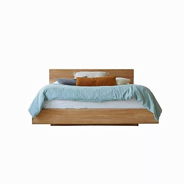 Tikamoon Massivholzbett Flat Bett aus massivem Teakholz 160x200 cm günstig online kaufen