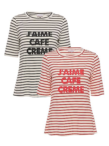 MONACO blue WEEKEND Langarmshirt Kurzarmshirt figurumspielend günstig online kaufen